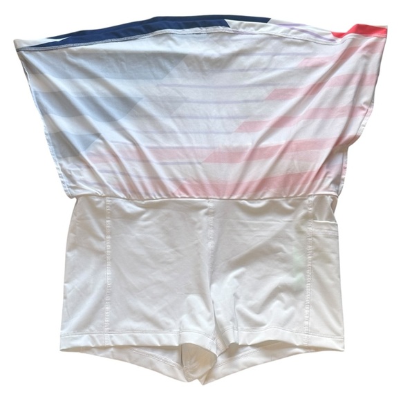 NWT Prince Mixed Stripe Tennis Skort in White/Coral/Navy/Purple Women’s Small - Picture 3 of 8